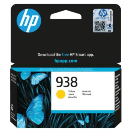 Tinta HP Original 938 Rendimiento 800 Páginas Color Amarillo