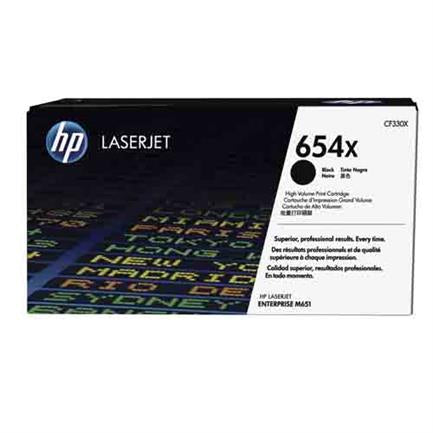 Tóner HP LaserJet 654X de Alta Capacidad Negro