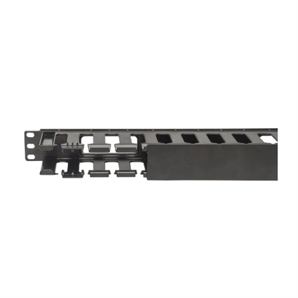 Organizador Intellinet Cables 19" 1U Horizontal Plástico Color Negro