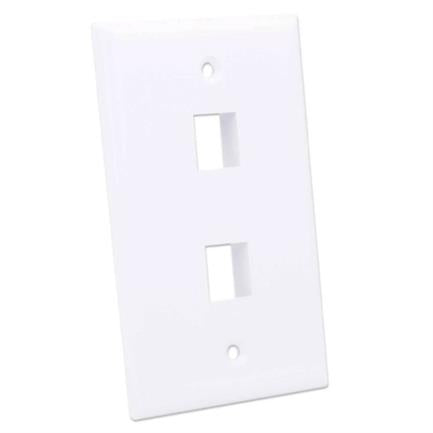Tapa Intellinet para Caja 2 Perforaciones Color Blanco