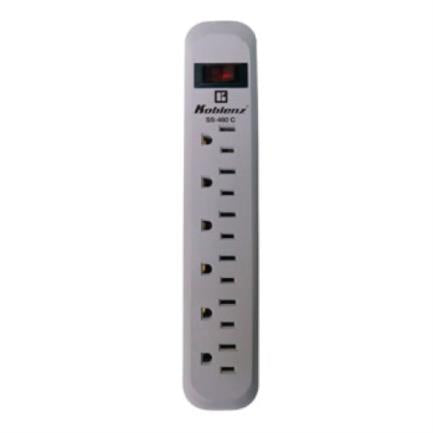 Supresor Koblenz SS-460-C 460 Joules 6 Contactos Aterrizados Switch On/Off