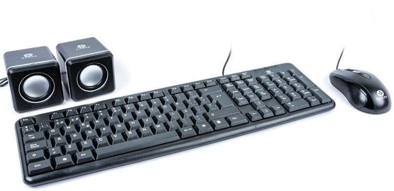 KIT: TECLADO MOUSE Y BOCINA NE GRO MULTI