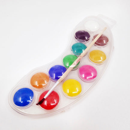 SET DE ACUARELAS MINI KORES 12 PASTILLAS CON PINCEL