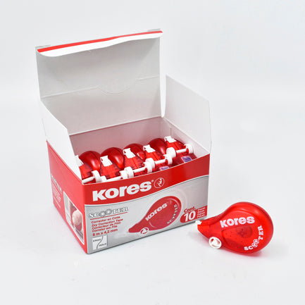 Corrector Kores Scooter Tipo Cinta 8m x 4.2mm C/10
