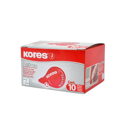 Corrector Kores Scooter Tipo Cinta 8m x 4.2mm C/10