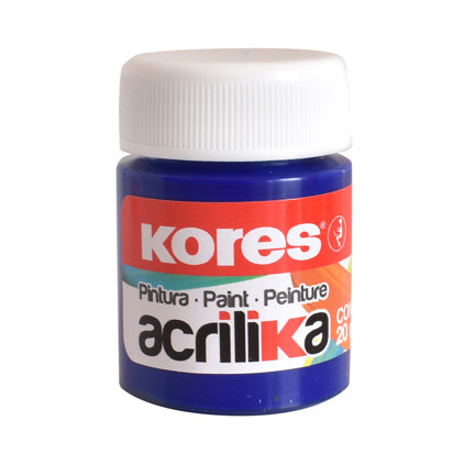 PINTURA ACRILICA KORES 20 ML AZUL C/12 BOTES
