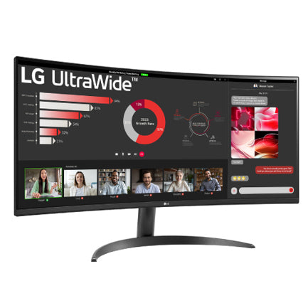Monitor LG 34 pulgadas Curvo UltraWide QHD VA 3440x1440 100Hz HDMI DP 1 year de garantia