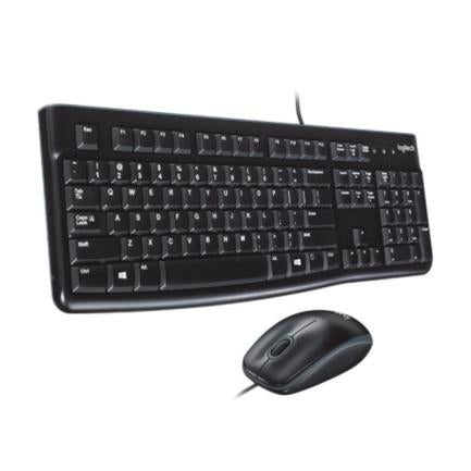 Teclado y Mouse Logitech MK120 Alámbrico USB Color Negro