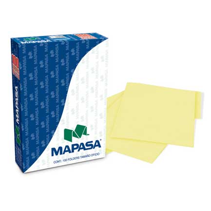 FOLDERS MAPASA CANARIO OFICIO