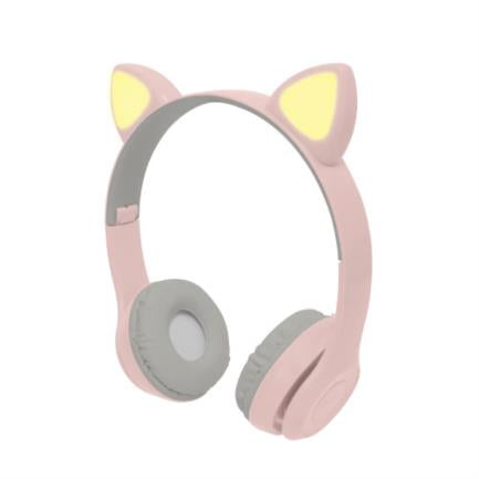 Diadema Perfect Choice Catto Inalámbrica con Luz para Niños Color Rosa