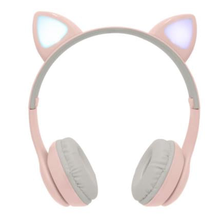 Diadema Perfect Choice Catto Inalámbrica con Luz para Niños Color Rosa