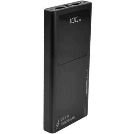 Power Bank Perfect Choice Carga Rápida 10000 mAh 22.5W 4 Puertos USB Micro/A/C Color Negro