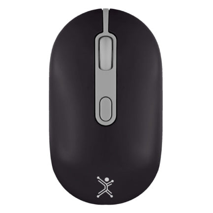 MOUSE RECARGABLE PERFECT CHOICE 2.4GHZ+BT CLIC SILENCIOSO COLORI - NEGRO