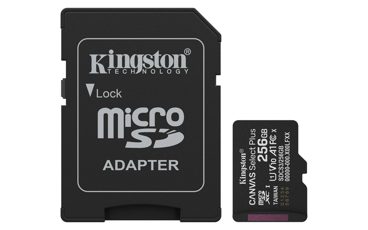 MICSDXC MEMORIA KINGSTON 256GB CANVAS SELECT PLUS GEN3 150R
