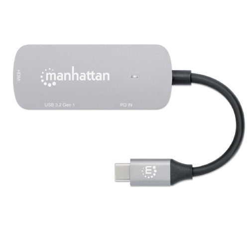 Docking Manhattan USB-C 3 Ptos HDMI 4K@60Hz USB-C