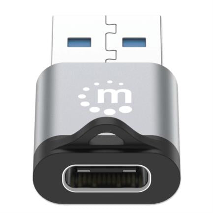 Adaptador USB-C V3.2 Gen1 AM-CH 5Gbps 3A Aluminio Gris Espacial/Negro