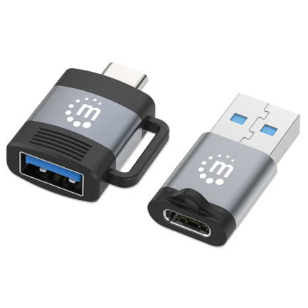 Adaptador Manhattan USB-C V3.2 Gen1 A-C y C-A 2 pzas