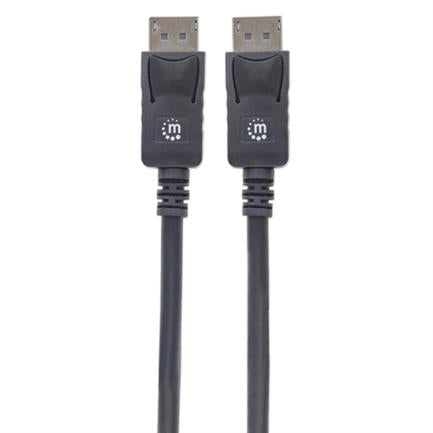 Cable Manhattan DisplayPort M-M Blindado 1m Color Negro
