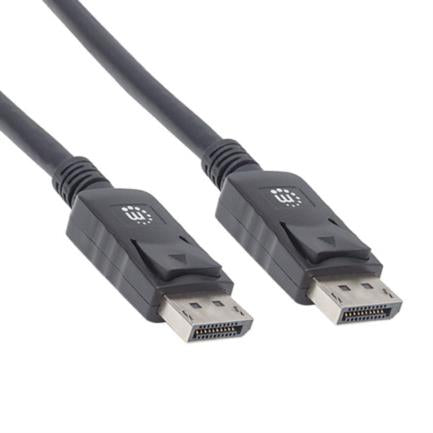 Cable Manhattan DisplayPort M-M Blindado 2m Color Negro