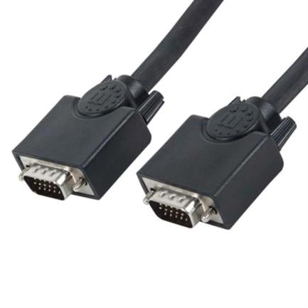 Cable Manhattan SVGA Monitor 8MM HD15M-M 15m Color Negro