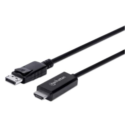 Cable Manhattan DisplayPort/HDMI-M 4K 3m Color Negro