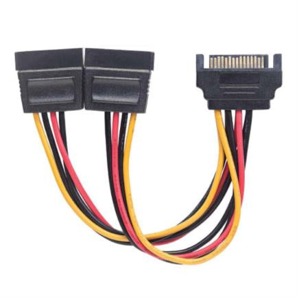 Cable Manhattan Y de Alimentación SATA M-H 15cm