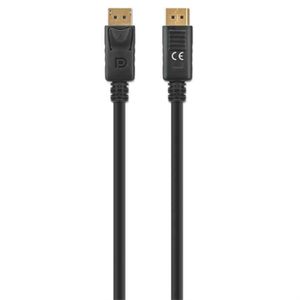 Cable Manhattan DisplayPort M-M 8K a 60Hz 3m Color Negro