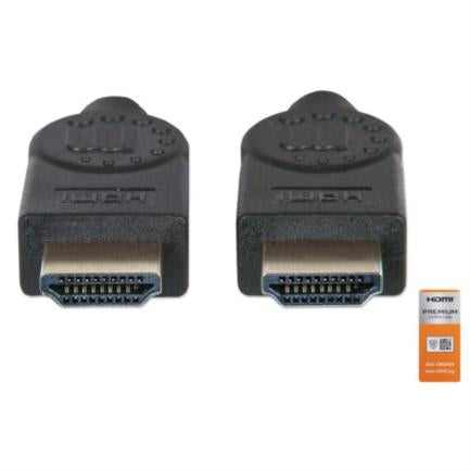 Cable Manhattan HDMI Alta Velocidad con Canal Ethernet Premium 3m Color Negro