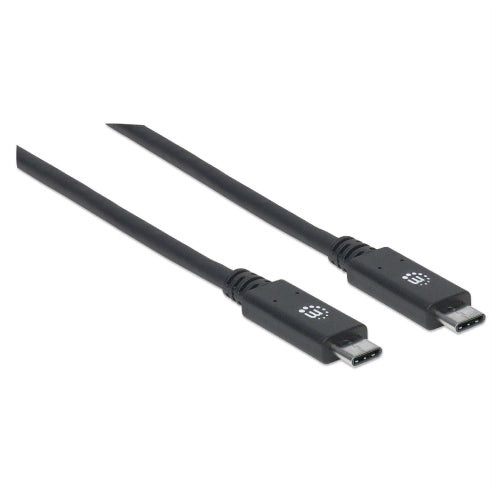 Cable Manhattan USB-C V3.2 C-C 1.0M 10Gbps 100W