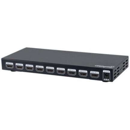 Video Splitter Manhattan HDMI 4K UHDTV 8 Puertos Color Negro