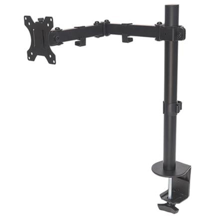 Soporte Monitor Manhattan 13" a 32" Escritorio Brazos Doble Articulación Color Negro