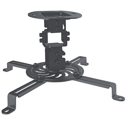 Soporte Proyector Manhattan Básico 13.5 Kg Montaje Techo Movimiento Articulado Color Negro