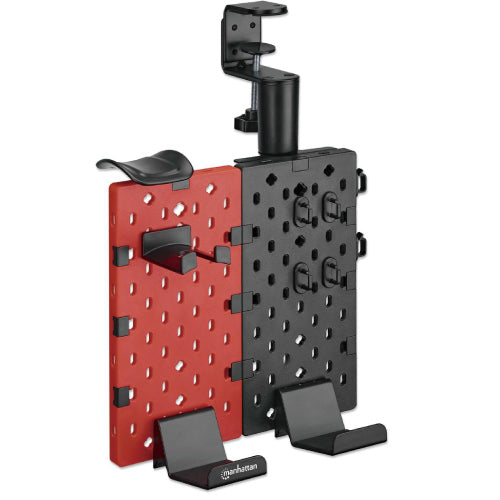 Soporte de escritorio con tablero organizador perforado y porta accesorios - Manhattan