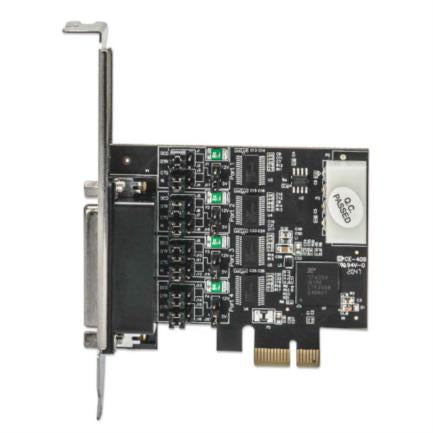 Tarjeta Serial Manhattan PCI Express 4 Puertos DB9