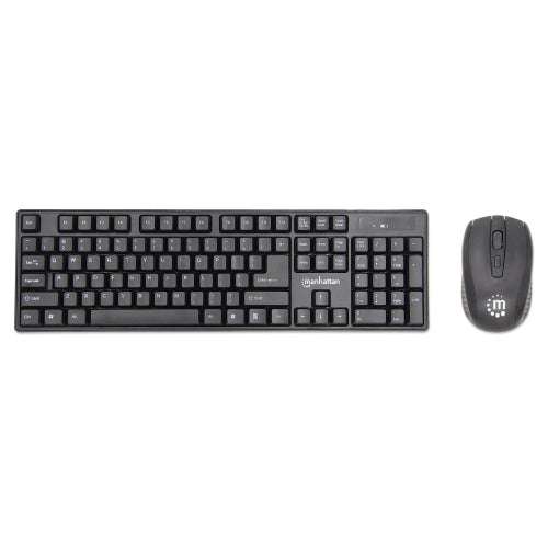 Teclado y mouse Manhattan optico inalambrico combo