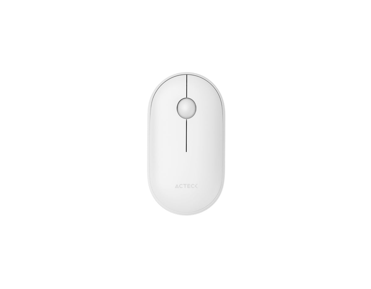 Mouse Acteck Optimize Edge MI460 - Radiofrecuencia - USB - Láser - 2 Botón(es) - Blanco - Inalámbrico - 2.40GHz - 1500 dpi - 1 x AA Battery Supported