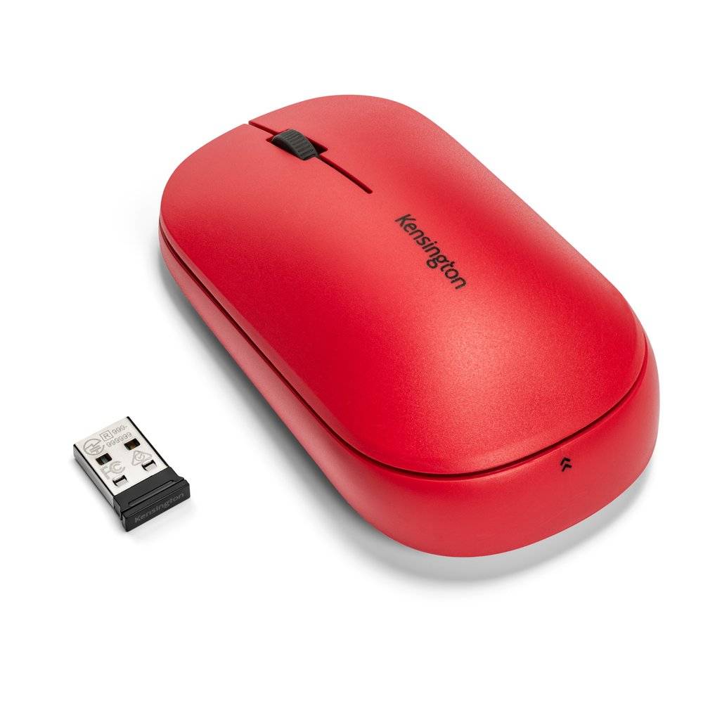 Kensington Mouse SureTrack color rojo, doble conectividad Bluetooth / 2.4 GHz