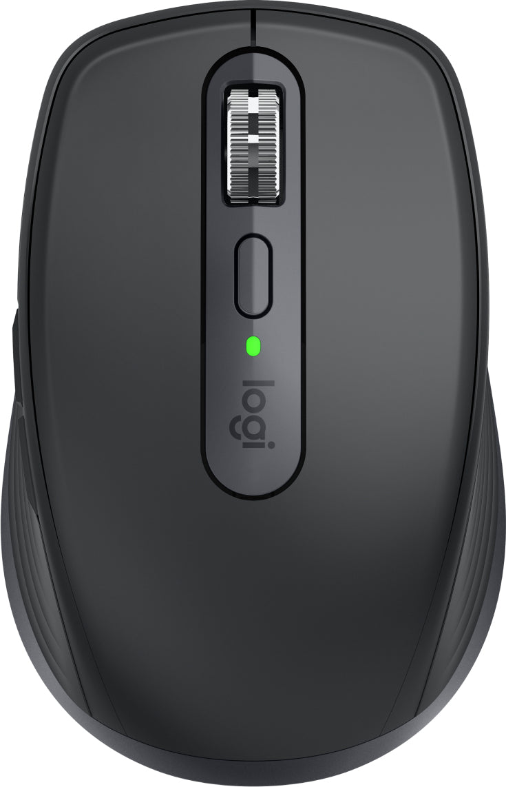 Mouse Logitech MX Anywhere 3S - Bluetooth - USB - Darkfield - Grafito - Inalámbrico - Recargable - 8000 dpi - Rueda de desplazamiento