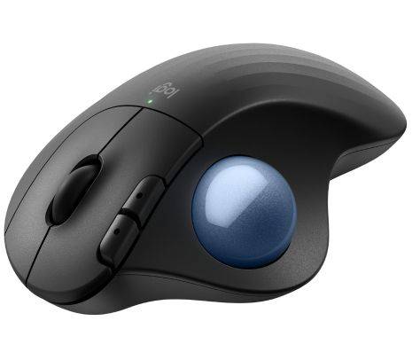Mouse Ergonomico Ergo M575S Grafito - Seguimiento óptico avanzado de Logitech - Hasta 2000 dpi - 5 botones - 3 botones personalizables - Hasta 18 meses de duración de bateria
