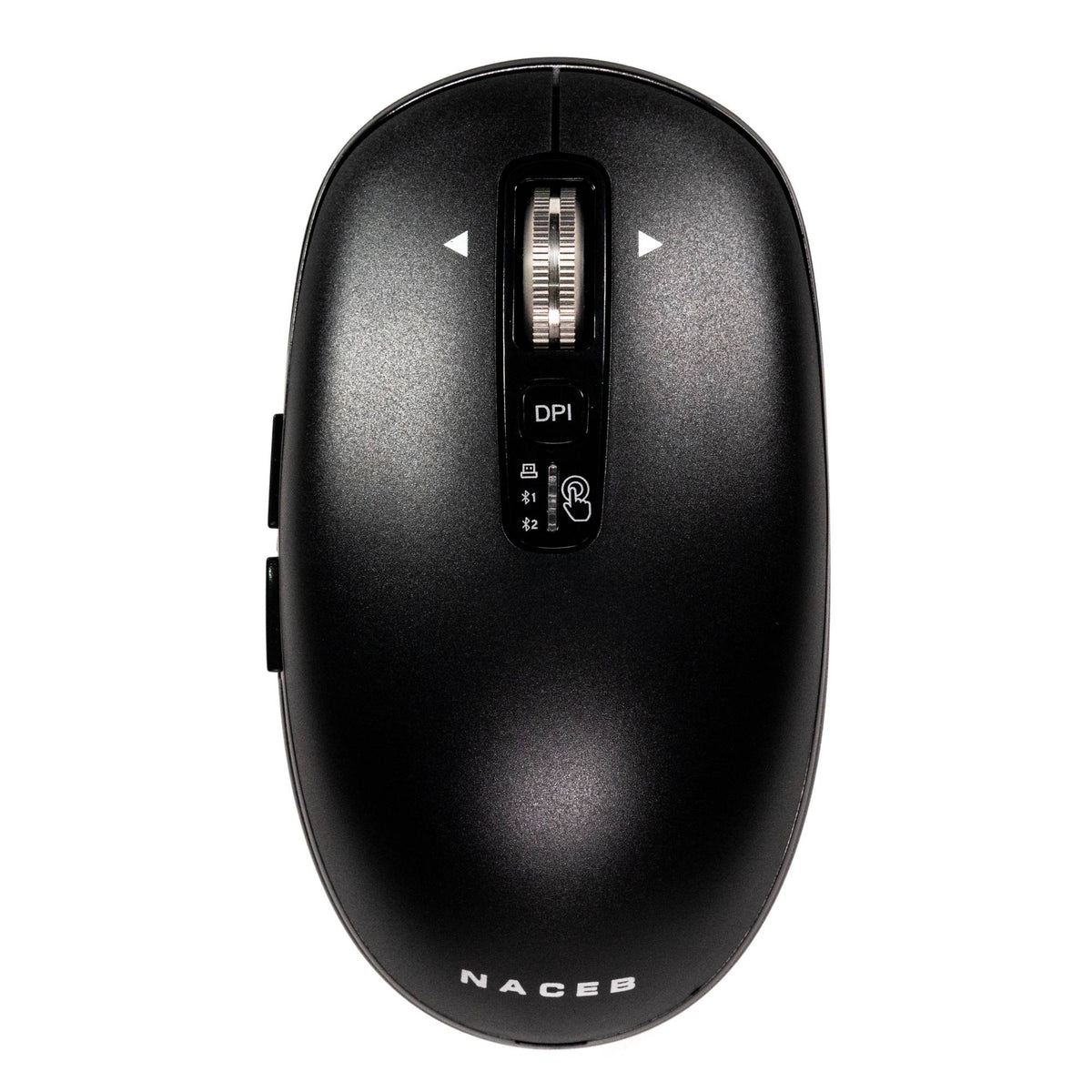 Mouse Naceb - Frecuencia Bluetooth/Radio - USB - 6 Botón(es) - Negro - Inalámbrico - 2.40GHz - 3200 dpi - AA Battery Supported