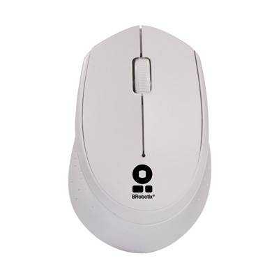 BRobotix MOUSE INALÁMBRICO, 1000 DPIs, COLOR BLANCO, Plug and Play, incluye baterias AAA, - Mouse USB - Ratón, PC Escritorio Laptop Notebook, Laptop, Notebook, Computadora - Compatible con Windows , HP , Lenovo, Dell , Asus, Mouse Inalámbrico.