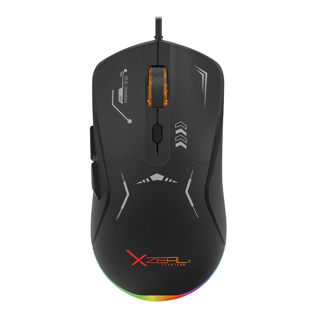 MOUSE GAMER XZEAL STARTER /7200 DPI/6 BOTONES/RGB/NEGRO