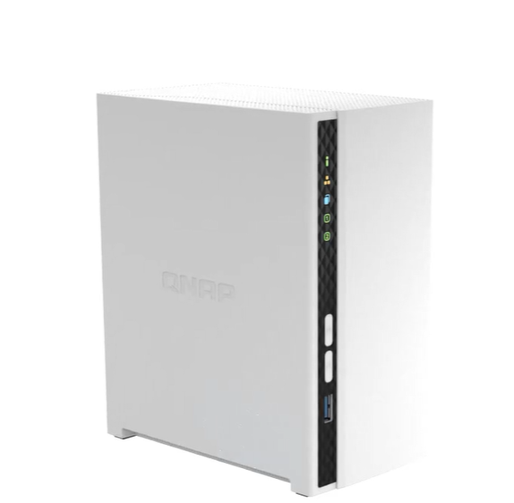 Unidad NAS QNAP CPU ARM Cortex A55 Quad Core 2.0Ghz 2GB RAM RJ45 GbE 2 Bahías 3.5" Linux Sin Discos