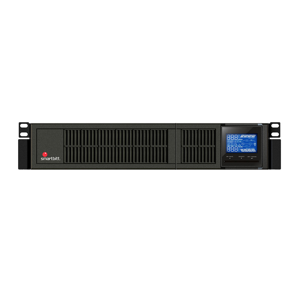 UPS SMARTBITT 3KVA/3000W BIFASICO ONLINE 2U RACK/TORRE 220V SNMP 2 CONTACTOS LCD
