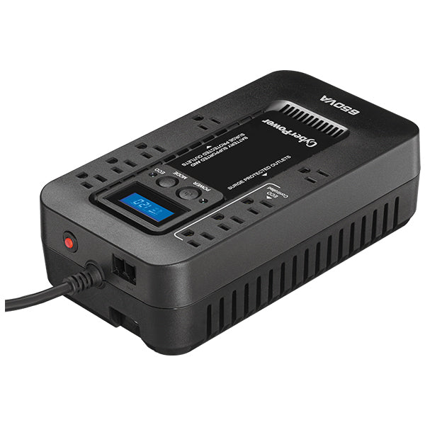 NOBREAK UPS CYBERPOWER EC650 650VA/390W,LCD, SAI Standby,8CONT,RJ11/USB,3YW