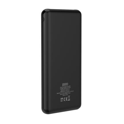 Power Bank Nextep Ultra Ligera 10000 mAh 3 Puertos Color Negro
