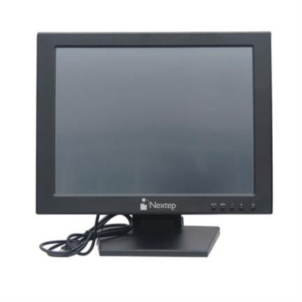 Monitor Nextep 15" Touch Screen Punto de Venta LCD con Base
