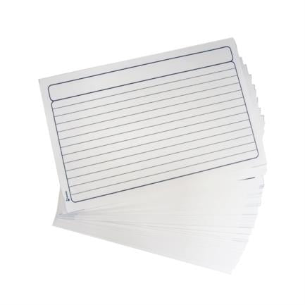 Tarjeta Bibliografica Nextep Blanca 4"x6" C/100