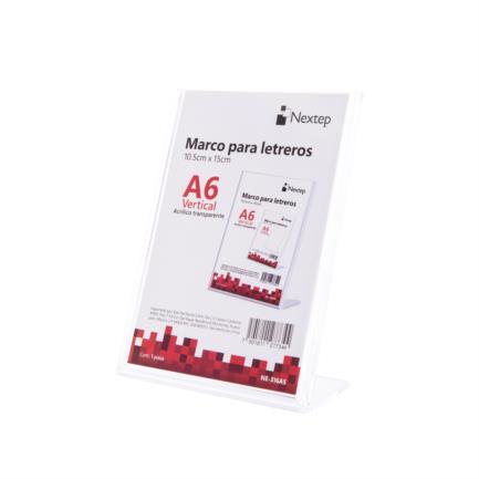 Marco para Letreros Nextep Vertical A6 10.2X15.2cm
