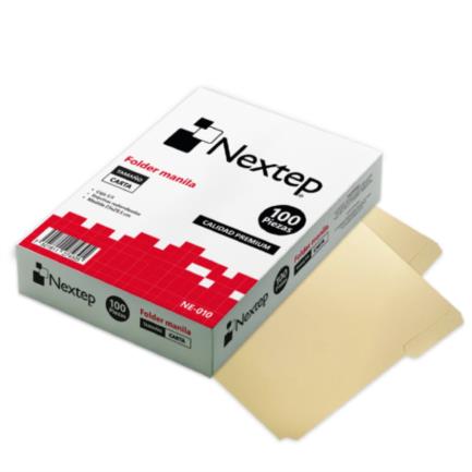 Bundle Folder Econonimo Nextep Carta Manila C/100 Cont. 4 Piezas